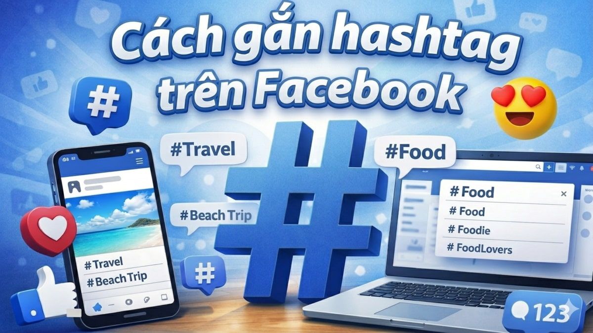 Hashtag trên Facebook là gì? Cách gắn hashtag đơn giản
